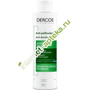      DS     200  Vichy Dercos Shampooing Traitant Anti-Pelliculaire DS Cheveux Normaux a Gras Normal to oily hair (V0363820)