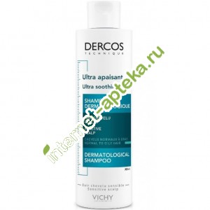                200  Vichy Dercos Ultra Soothing Shampoo for Normal to Oily Skins (V9100201)