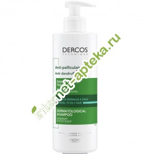      DS     390  Vichy Dercos Shampooing Traitant Anti-Pelliculaire DS Cheveux Normaux a Gras Normal to oily hair  (V0516002)