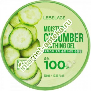       300  Lebelage Moisture Cucumber Purity 100% Soothing Gel 300 ml (956005)