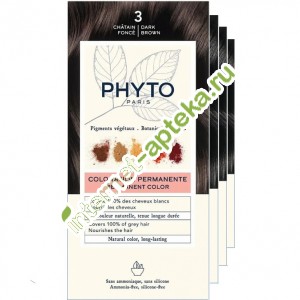  PHYTO COLOR 3       (4 ) Phytosolba Phyto Color Dark Brown PHYTO (H10017A99926NAB)