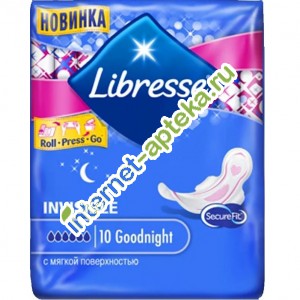 Libresse  Invisible GoodNight Ultra    10  ( )