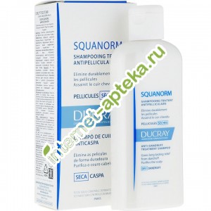       200  Ducray Squanorm Shampooing Traitant Antipelliculaire Dry Dandruff ( 27657)