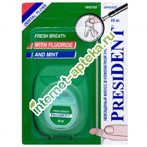          15  (President Dental Floss with flupride and mint)