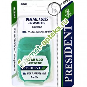          50  (President Dental Floss with flupride and mint)