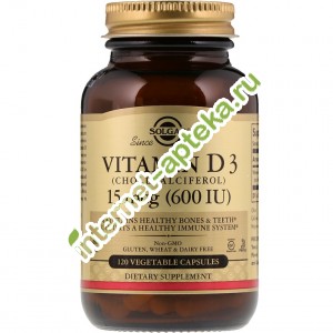   D3 600  120  Solgar vitamin d3 600 iu
