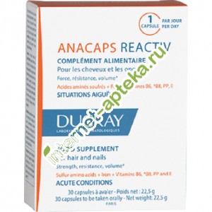          30  Ducray Anacaps Reactiv Complement Alimentaire ( 39340)