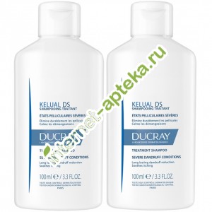          2   100  Ducray Kelual DS Shampooing traitant Antipelliculaire Antirecidive ( 05123NAB)