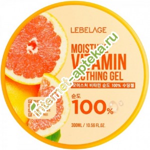       300  Lebelage Moisture Vitamin Purity 100% Soothing Gel 300 ml (955992)