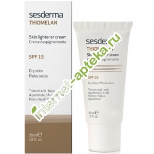         15 30  Sesderma Thiomelan Facial skin lightener cream SPF 15 (40000030)