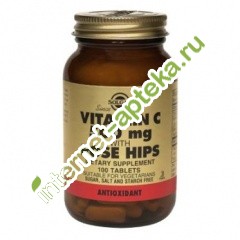      100  Solgar Vitamin C 500 mg with Rose Hips